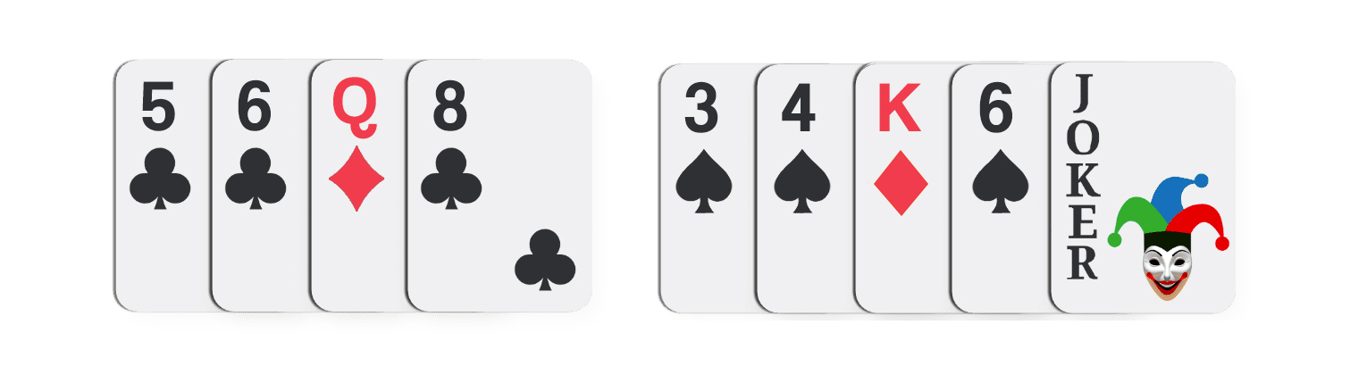 Impure Sequence in Rummy